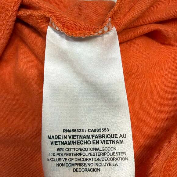 Nike Clemson Tigers Women's XL Orange Paw Print V-Neck Jersey Style T-Shirt - Picture 4 of 5